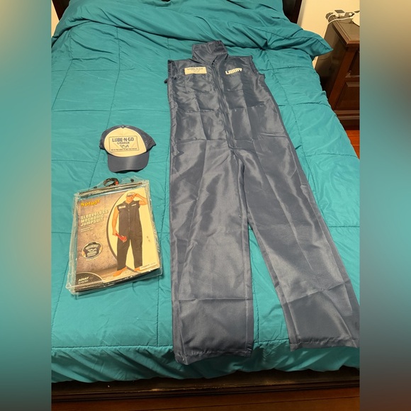 Mens sleeveless mechanic jumpsuit costume XS/S - Picture 1 of 5